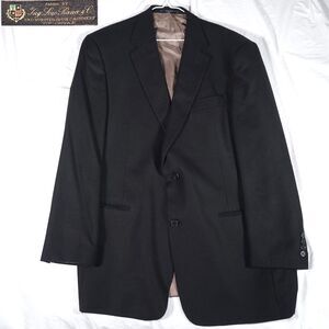 Hart Schaffner Marx Loro Piana Worsted Spun Cashmere Blazer Black 44L